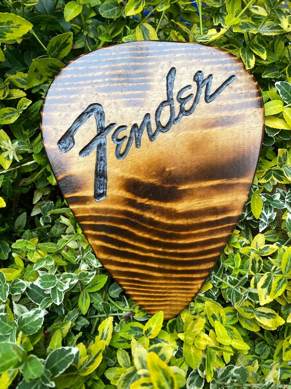Fender guitar pick wall hanging guitar art music art music Etsy