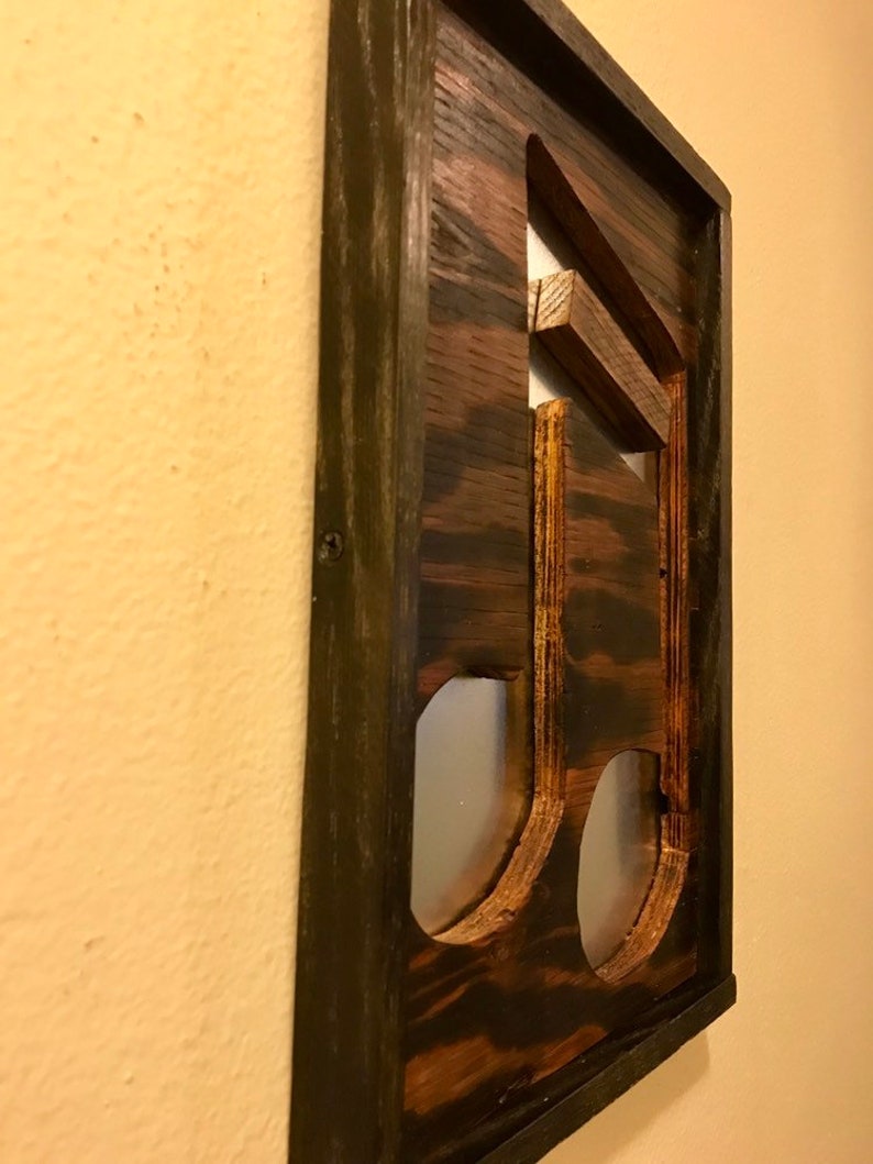 Reclaimed wood music note music note art wood art wood Etsy