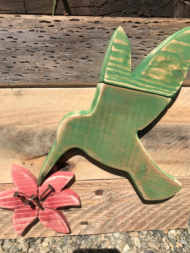 Rustic hummingbird wall decor rustic wood hummingbird rustic Etsy