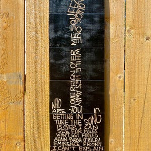 The Who band artwork, engraved classic rock art, music fan art