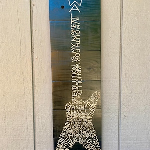 Engraved Pantera wall hanging, Pantera wall art, Engraved music decor