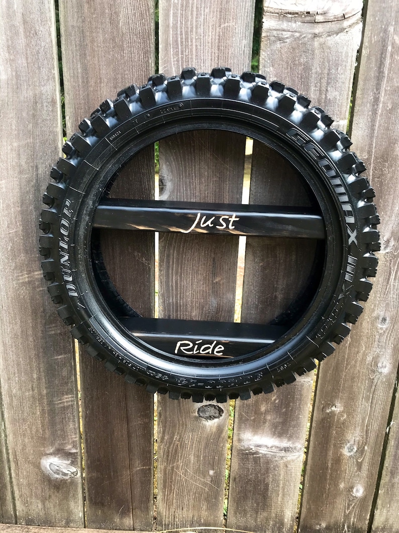 Dirt bike tire shelf boys room shelf garage shelf tire Etsy