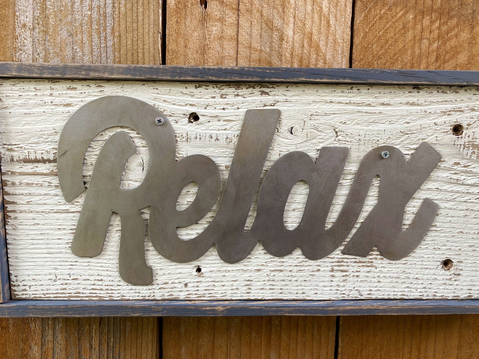 Relax Wall Decor Relax Wall Art Bathroom Decor Wood and Etsy