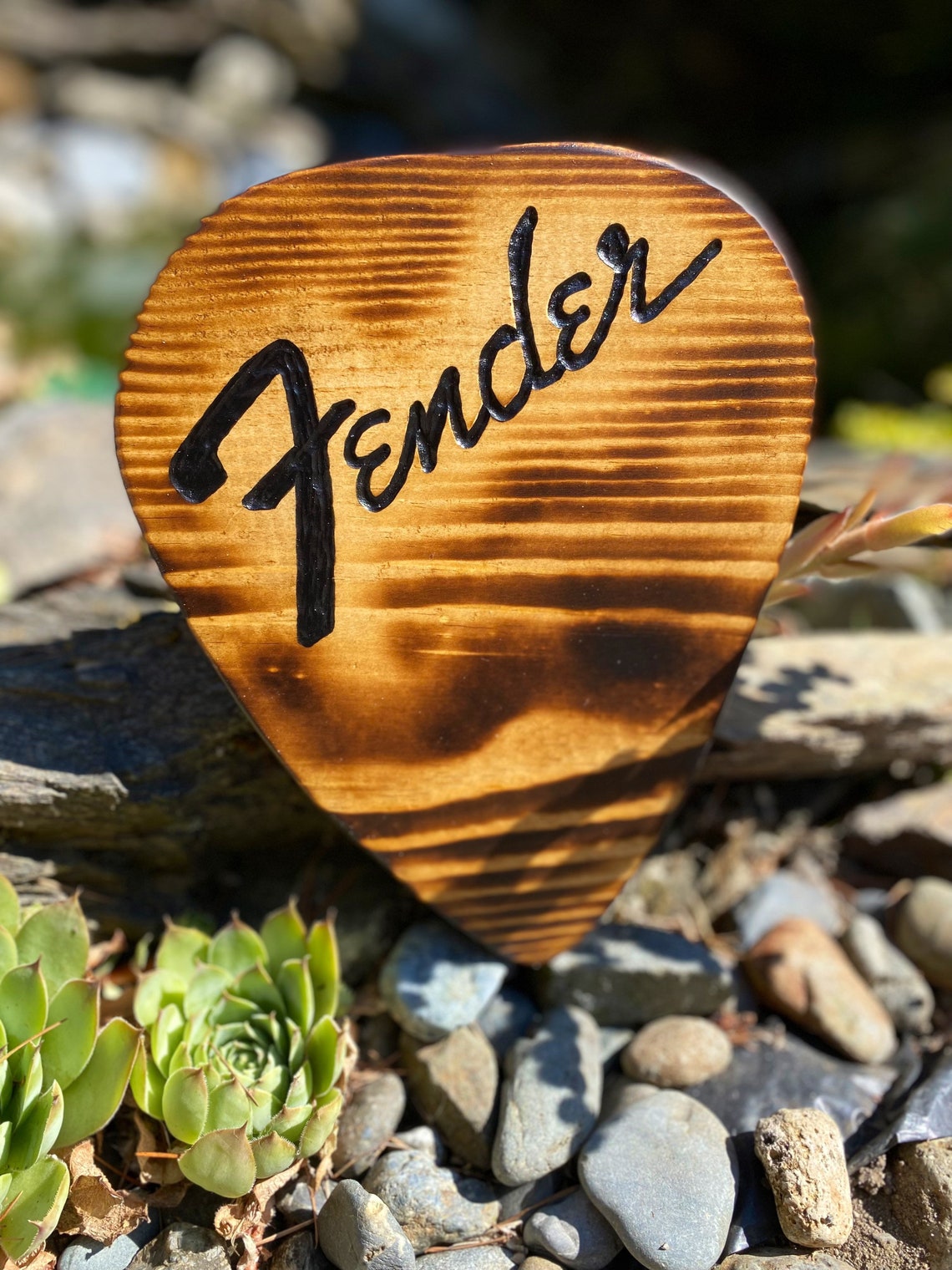 Fender guitar pick wall hanging guitar art music art music Etsy