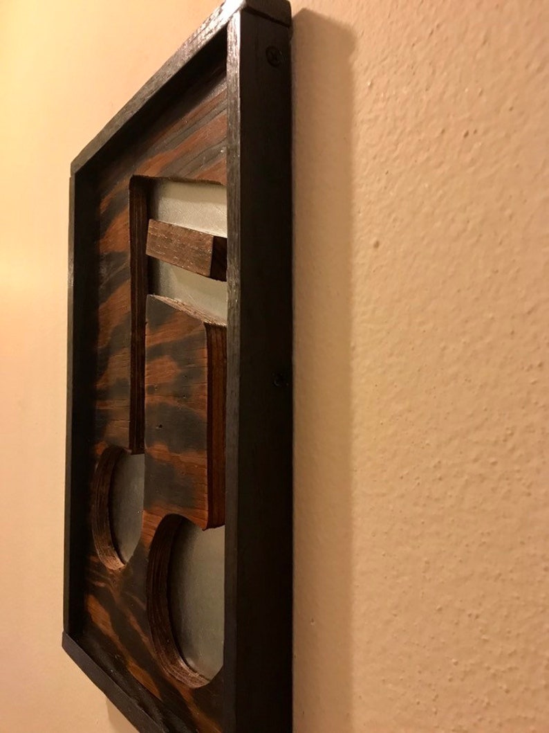 Reclaimed wood music note music note art wood art wood Etsy