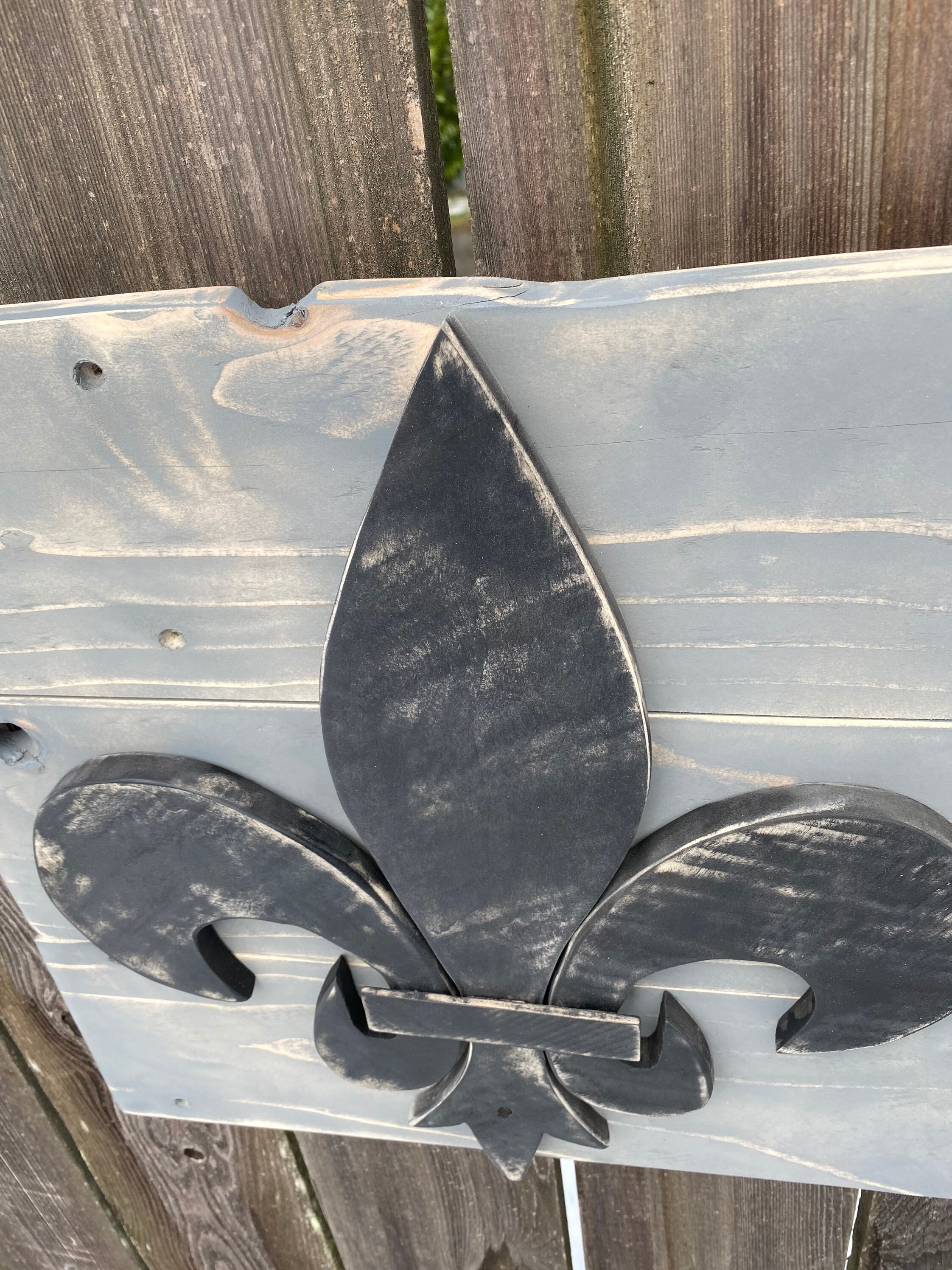 Fleur de lis wall decor wood fleur de lis reclaimed wood | Etsy