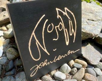 John Lennon wall art, classic rock decor for home and office
