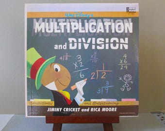 Disneyland Records Multiplication and Division with Jiminy Cricket and Rica Moore