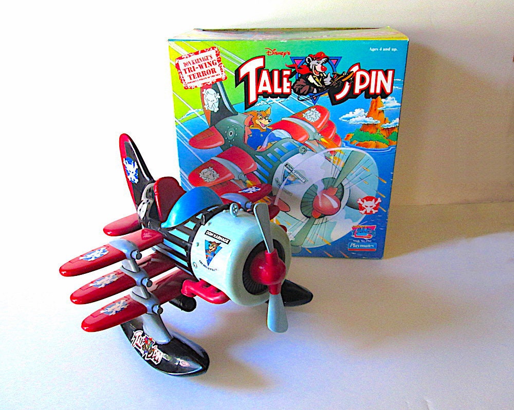 Disney's Tale Spin Don Karnage's Tri-wing Terror Plane by