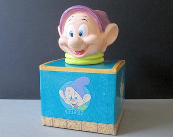 Disney's Snow White and the Seven Dwarfs Dopey Figural Ceramic Mug and Box by Applause