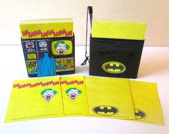Batman and Joker Set of 2 Notepads and Bonus Catwoman Pencil—RARE!