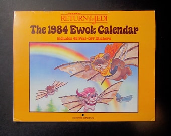 Star Wars Return of the Jedi "The 1984 Ewok Calendar"--Unused