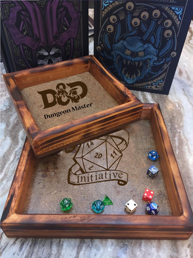 Buy Rustic Dnd Dice Tray Box Set Dungeons & Dragons Pathfinder Online