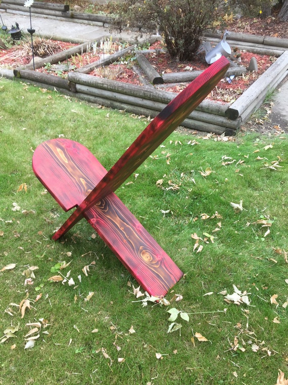 Red Viking Chair Stargazer Chair Camping Chair Firepit Etsy