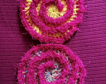 2 pack Fuchsia Face Scrubbies