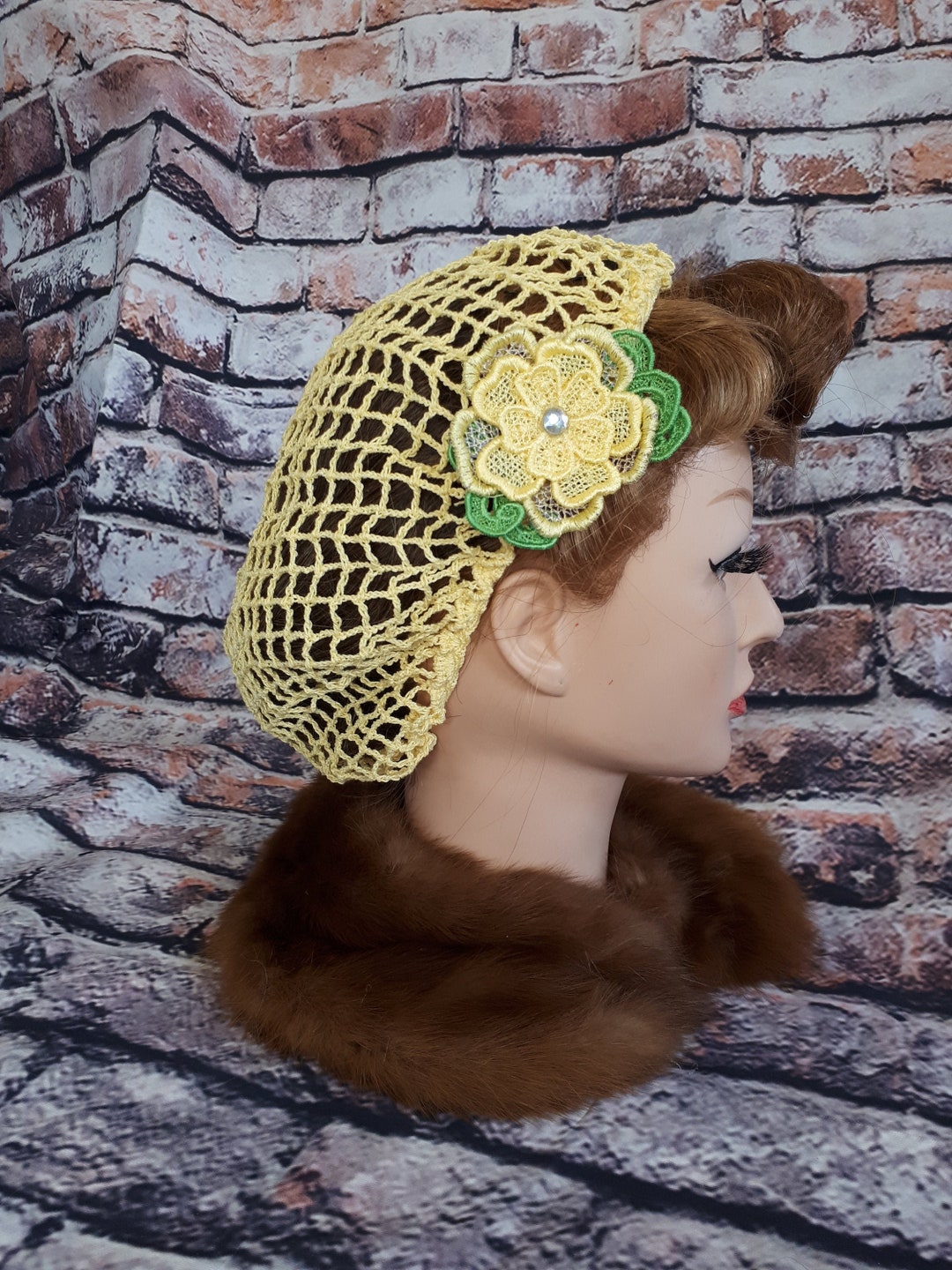 Yellow & Green Face Wrap / Snood main image 0