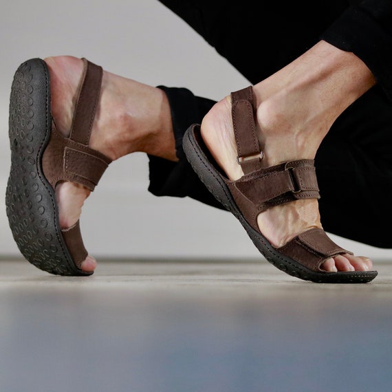 men's designer leather sandals
