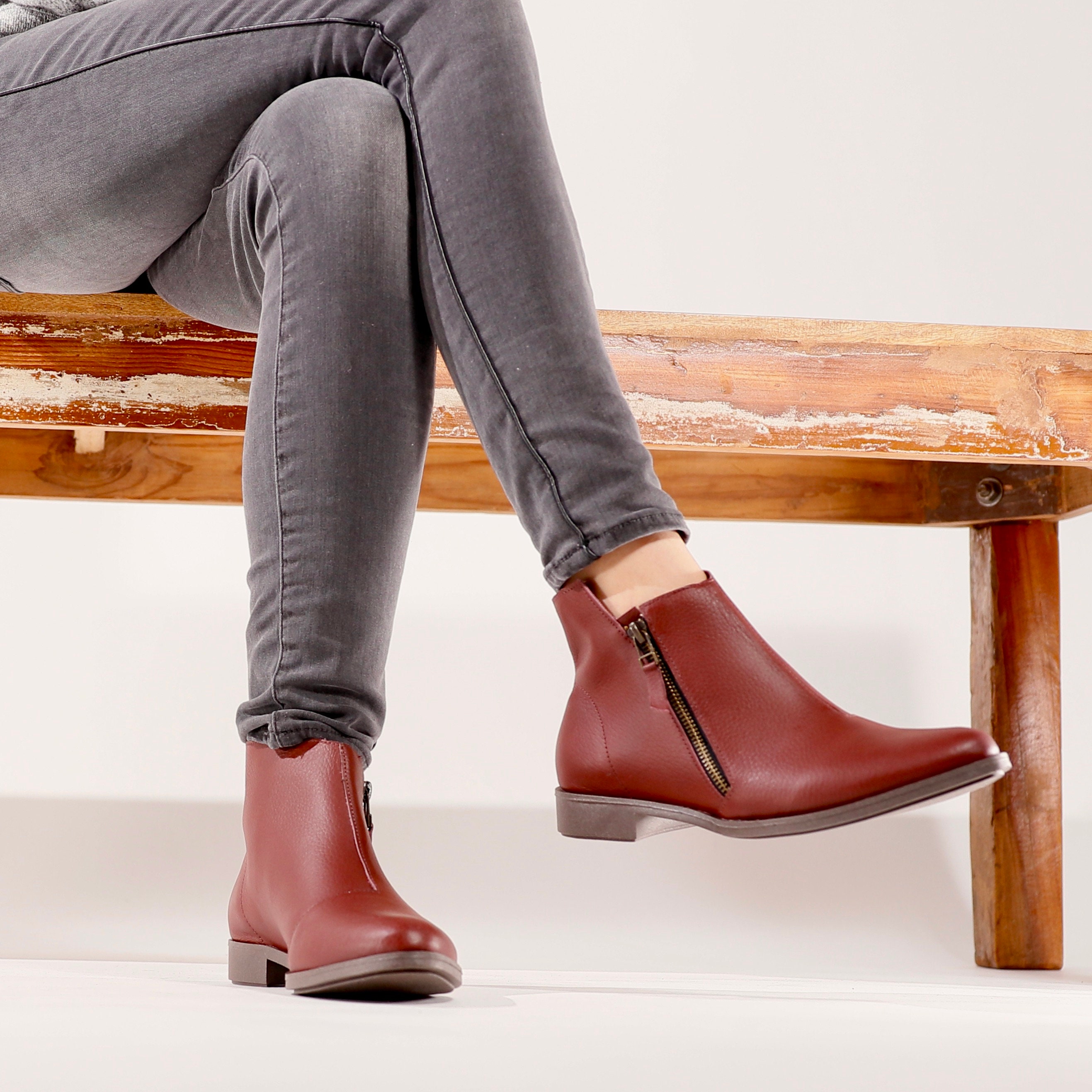 flat dress boots womens