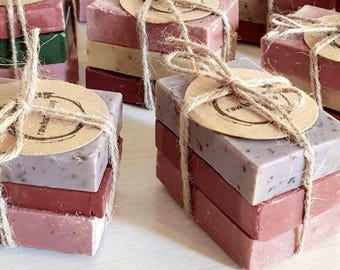 Handmade Natural Soap Bundle Set of Soaps Eco Friendly Gift Soap Essential oils Soap Zero Waste Soap for Gifts for Friend Soap Gift