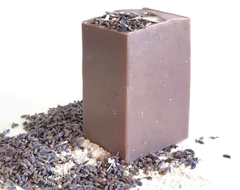 Lavender Oatcream Soap Lavender Scented Soap Handmade Soap Made with Oats Soap Sensitive Skin Soap for Dry Skin Soap for