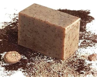 Fresh Brew Coffee Natural Handmade Soap made with Coffee Soap Vegan Soap for Exfoliating Soap for New Mom Gift for Nurse Gift for Self Care