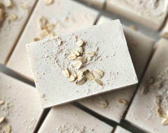 Milk Honey Oat 100% Tallow Soap Handmade Tallow Soap Bars Natural Skincare Gift Bundle Eco Friendly Soap for Sensitive Skin Soap for Eczema