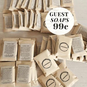 Guest Size Soap for Travel Size Soap for Guest Airbnb Soap Sample Size Handmade Soap for Zero-waste Soap for an Eco-friendly Gift for Guest