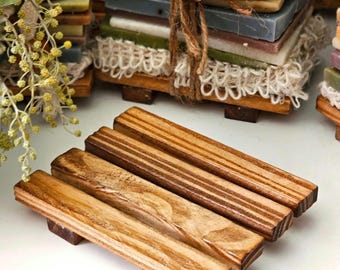 Eco-friendly Wooden Soap Dish For Eco Bathroom and Kitchen Soap Holder Farmhouse Decor Bathroom Soap Rack  Zero Waste Plastic Free Tray