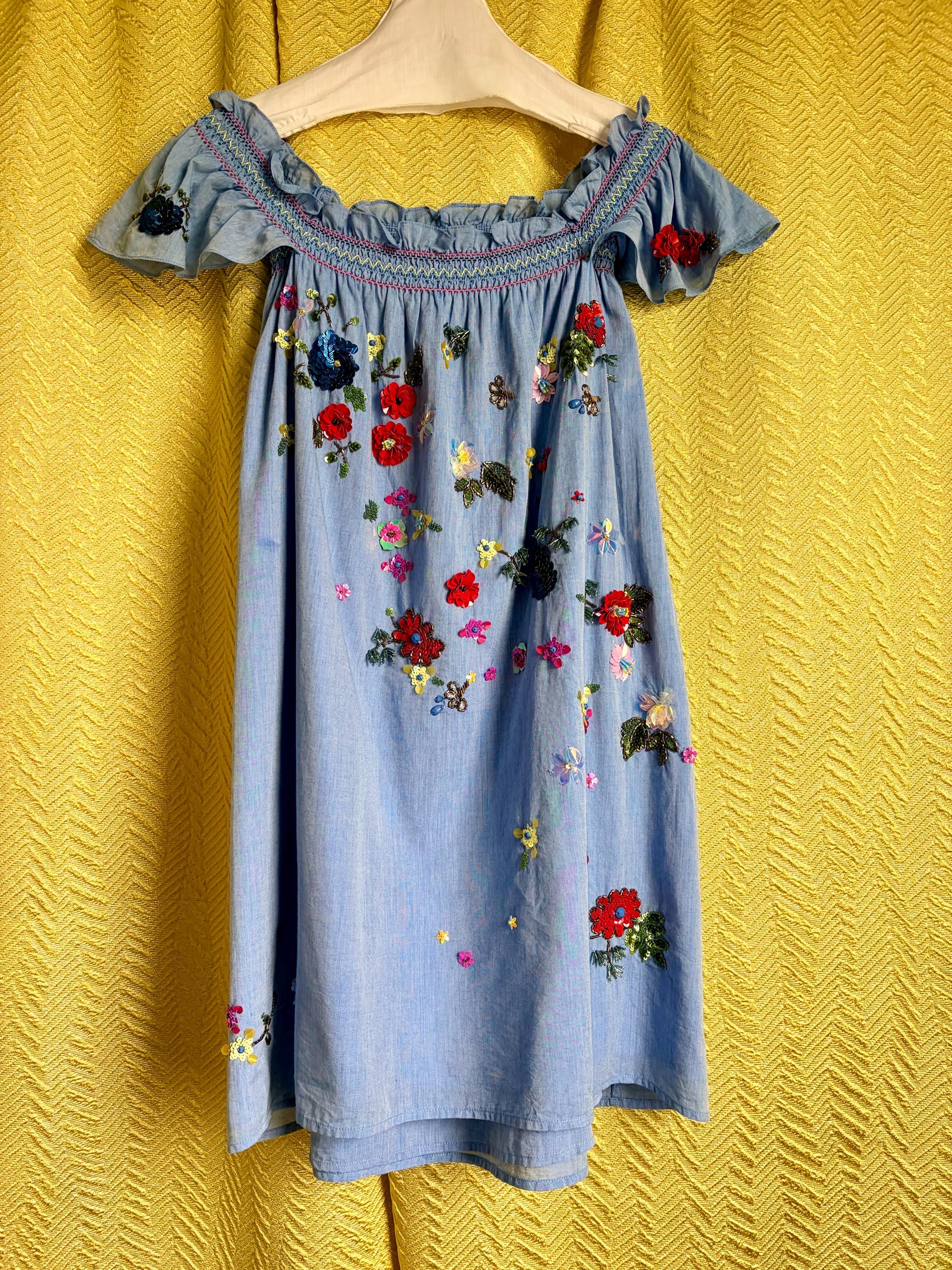 denim cold shoulder dress Off the Womens dresses 1998 Versace Purple & faux denim christian apparel the One Shoulder Front Color:Floral Navy Red