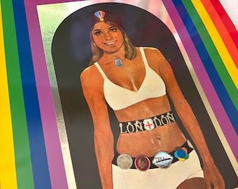 Peter Blake 1968 Original Babe Rainbow on Metal