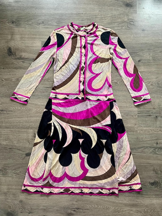 Vintage 60s Silk Jersey Pucci Dress for Saks - Etsy Canada
