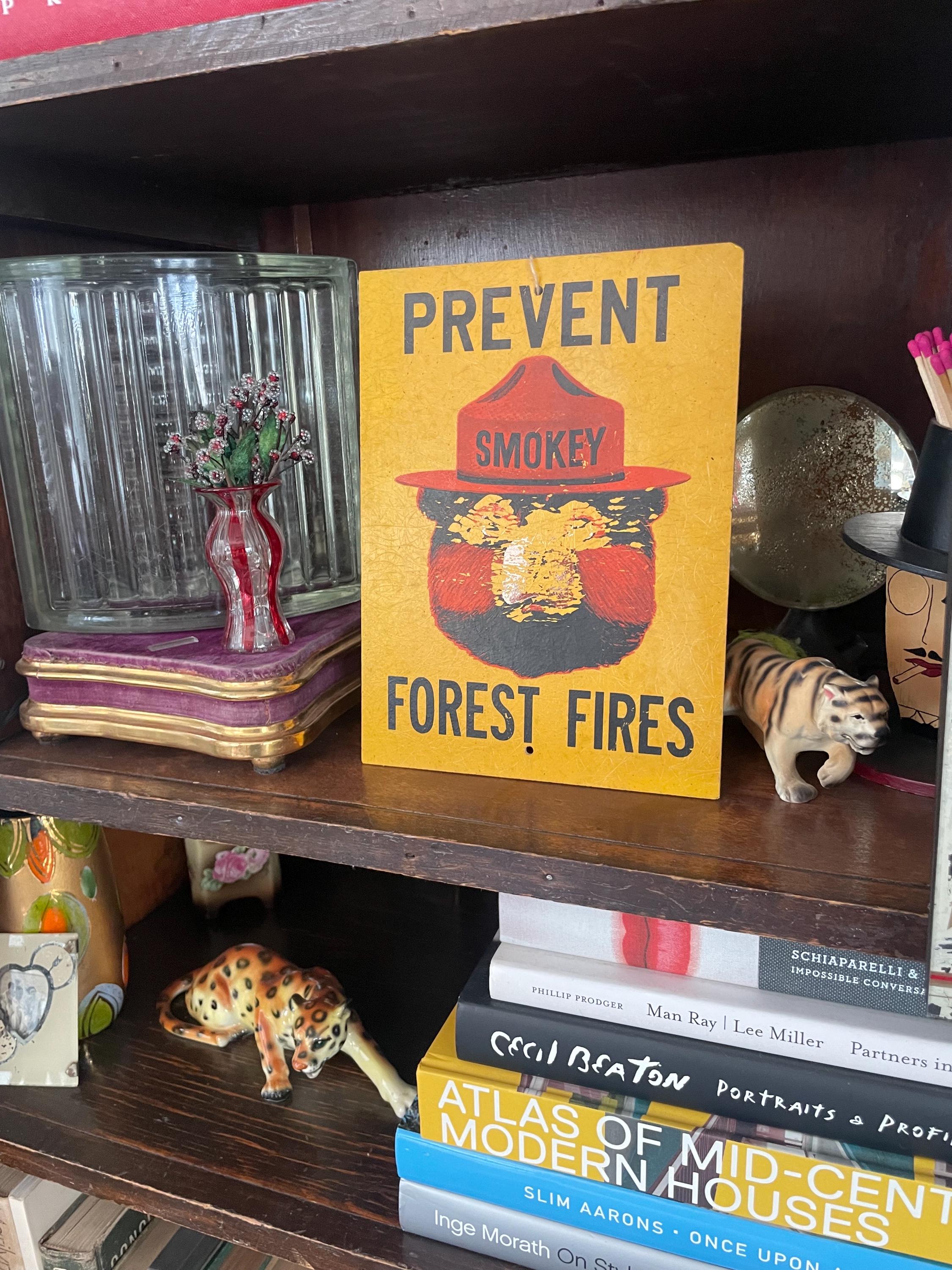Original 1960s Smokey the Bear Forest Fire Fiberglass Sign Rare - Etsy