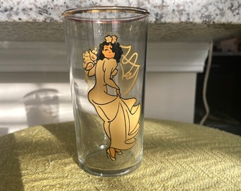 Vintage 1940s PeekAboo Bride Pinup Glass