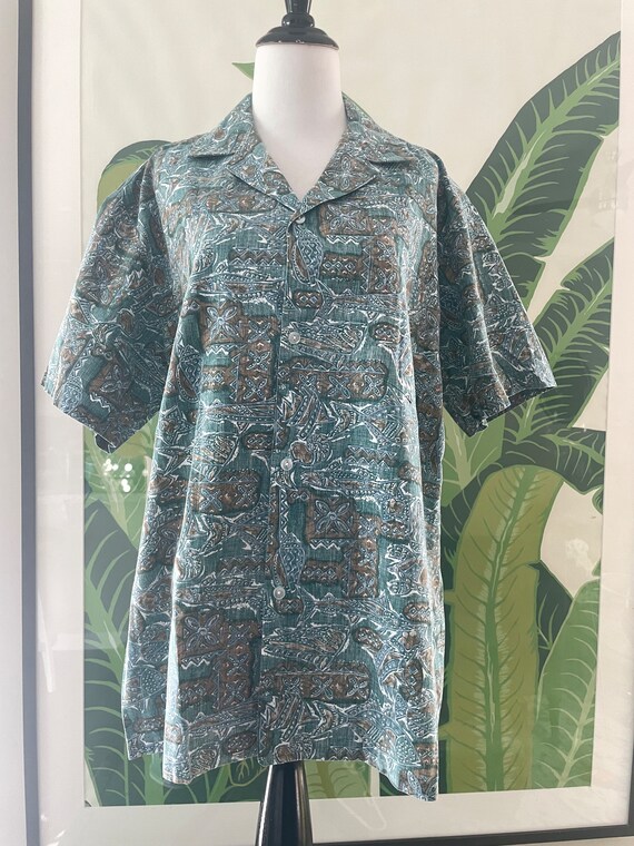Vintage RJC Hawaiian 90s Batik Shirt - image 3