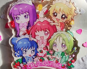 Mew Meow Maid Cafe Girls Shojo - acrylic charms