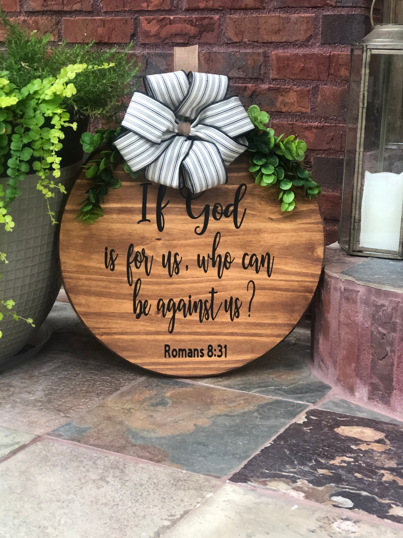 Wood Door Wreath Door Hanger Christian Vinyl Jesus Door Etsy