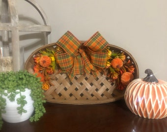 SALE!! Tobacco Basket Hanger | Wall Hanger | Fall Decor | Pumpkin Decor | Autumn | Fall Foliage | Home Decor | Mantle Decor l Farmhouse