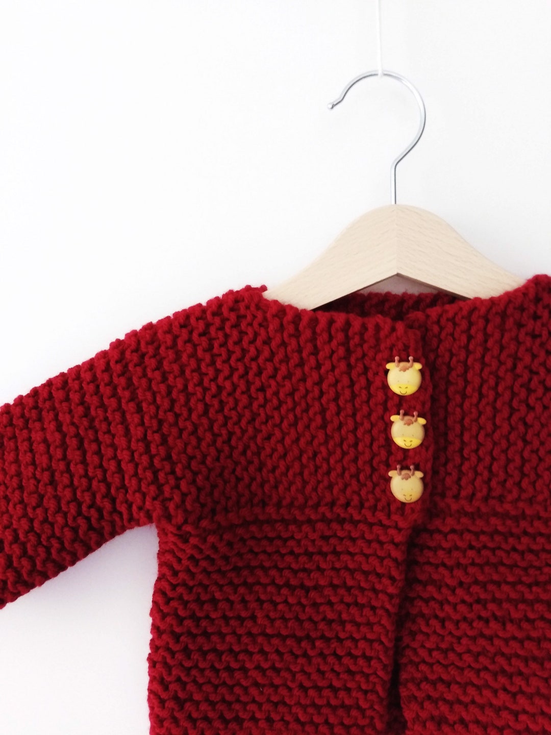 Chunky Knit Baby Sweater for Infant 69 Months Etsy UK