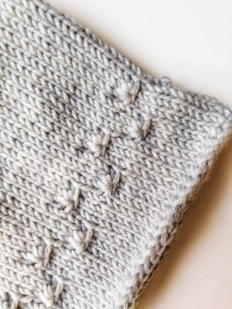 Hand knitted grey merino wool bonnet for 12-18 months 1st birthday present