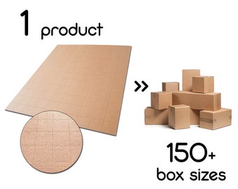 PAQUET de 10 feuilles de boîte en carton JustFoldMe pour boîtes personnalisées fait bricolage multidimensionnelle fort tout en bon état pour l’emballage de livraison en mouvement