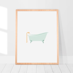 Banheira para impressão, Impressão de banheira, Decoração de banheiro, Arte de impressão de banheiro Download instantâneo, Arte de spa, Presente de noite para meninas, Presente de despedida de solteira