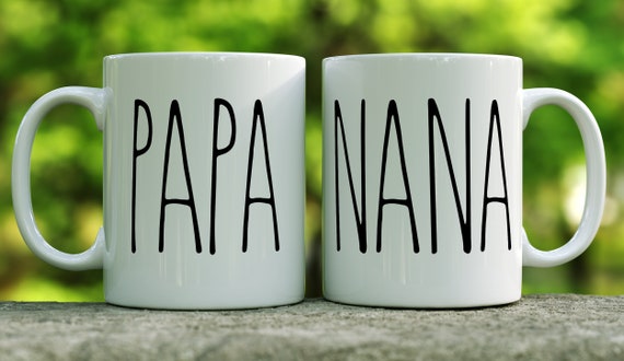 Nana Coffee Cup, Grandad Coffee Mug, Couples Coffee Cups, Unique