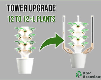 Hydroponic Tower Upgrade | 12 to 12 Plants + Lights