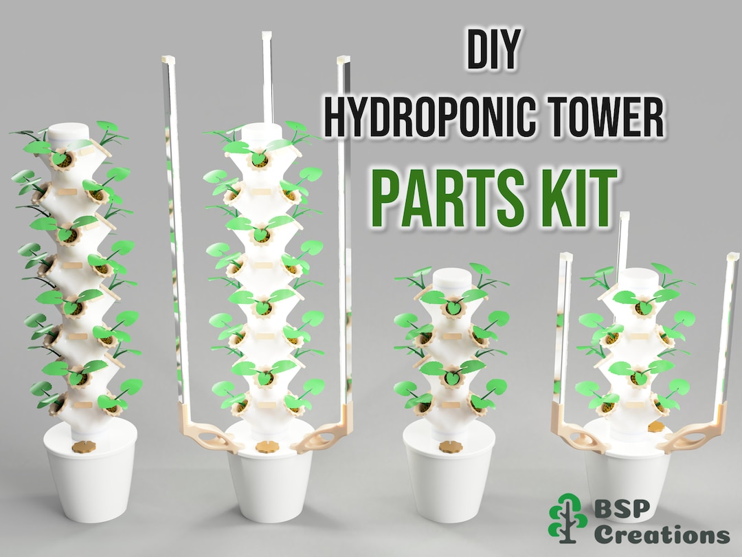 DIY Hydroponic Tower Parts Kit - Etsy, image size:1080x810