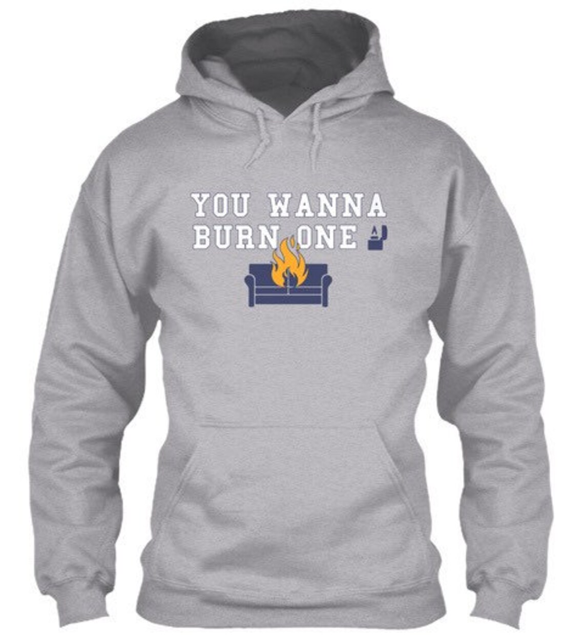WV WVU Funny Couch Burning Burn One Hoodie Etsy