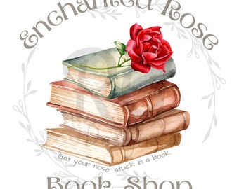 Verzauberte Rose Buchlädchen, Bücher png, Buch png, Girly Bücher png, Beauty Beast png, Buchliebhaber png, digitaler Download, DTF, UV DTF