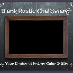Rustic Hanging Chalkboard~Chalkboard Signs~7 Sizes Customized for you~Custom Chalk Board~ Farmhouse Frames