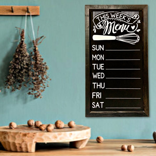 Rustic Hanging Custom Framed Menu Chalkboard - Many choices to choose from and Personalized for your Family!!