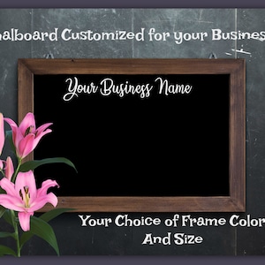 Menu Board Rustic Hanging Chalkboard~Chalkboard Signs~7 Sizes Customized for you~Custom Menu Board~Business Chalkboard