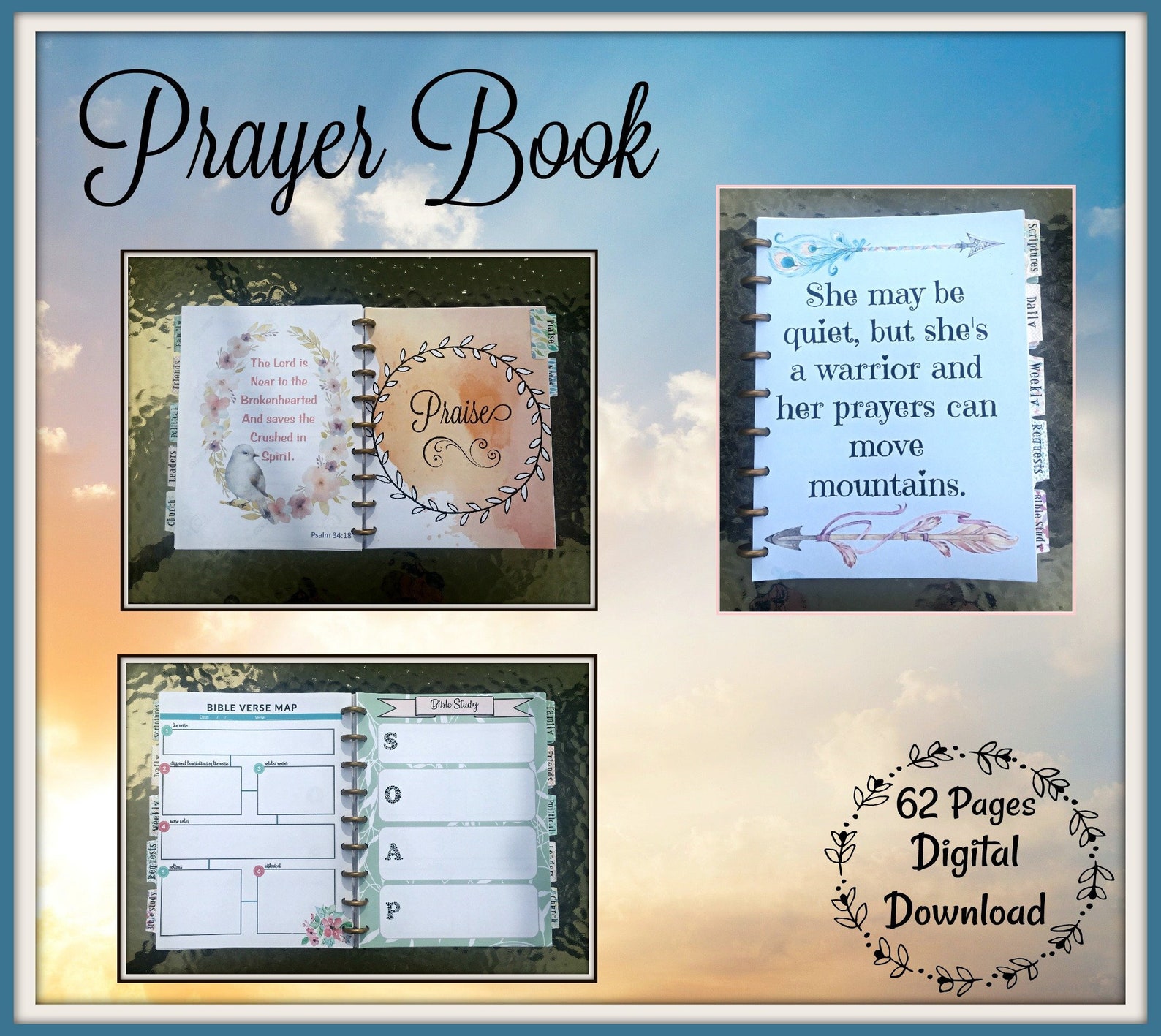 Prayer Book PRINTABLE PDF 62 Pages Sized for Your Classic | Etsy
